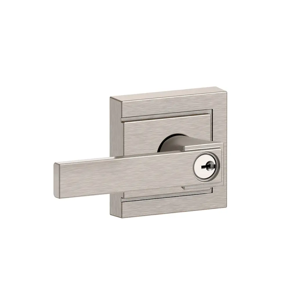 Schlage F51A NBK 619 ULD Northbrook Lever Keyed Entry X Upland Rose