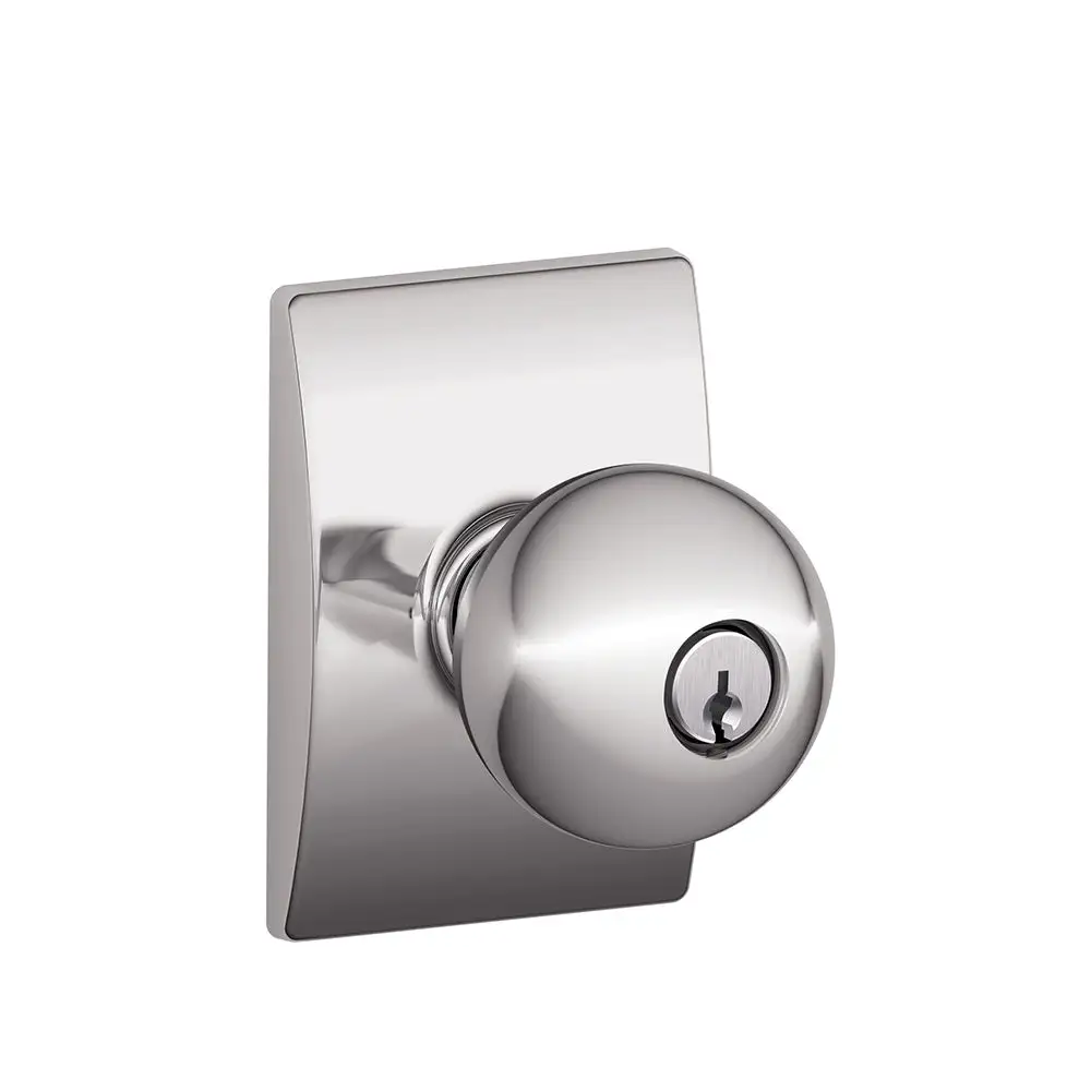 Schlage F51A ORB 625 CEN Century Rose Orbit Keyed Entry Knob