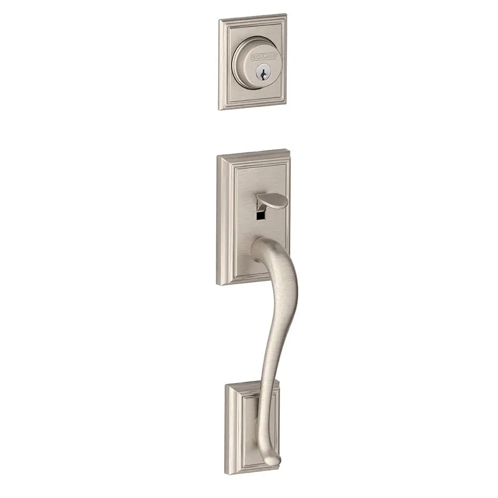 Schlage F58 ADD 619 Addison Outside Trim for Single Cylinder Handleset