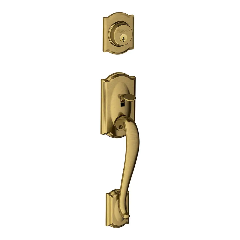 Schlage F58 CAM 609 Camelot Single Cylinder Exterior Handleset with Deadbolt