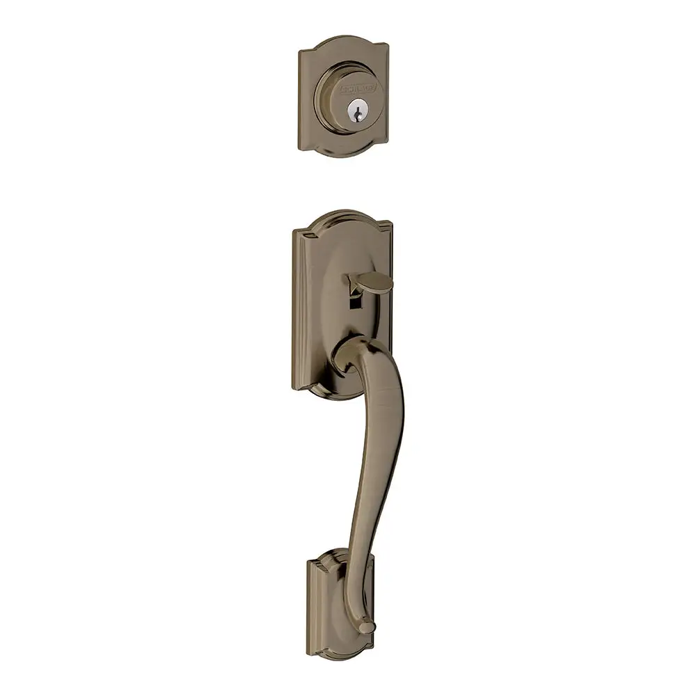 Schlage F58 CAM 620 Camelot Single Cylinder Exterior Handleset with Deadbolt