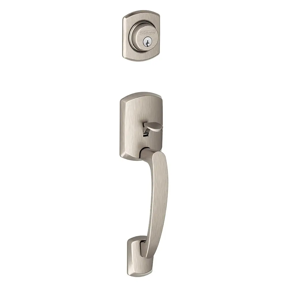 Schlage F58 GRW 619 Greenwich Single Cylinder Exterior Handleset