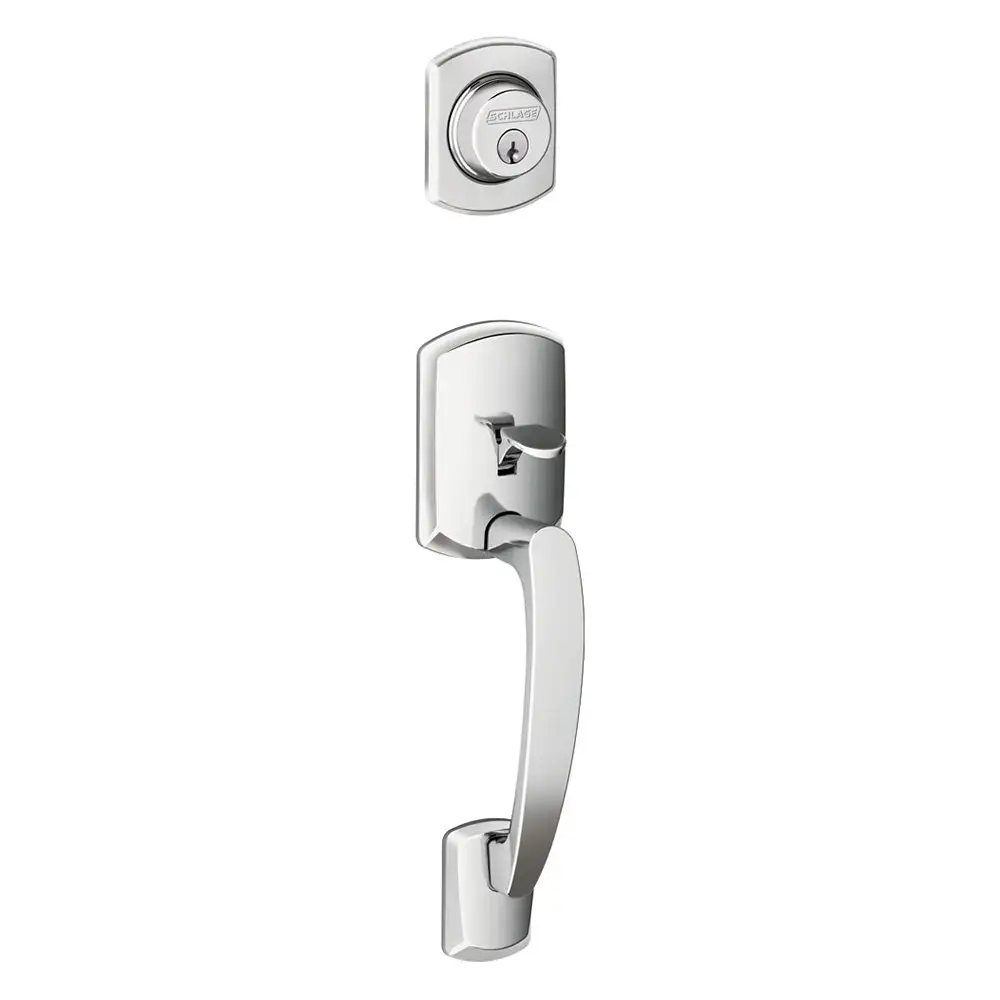 Schlage F58 GRW 625 Greenwich Single Cylinder Exterior Handleset