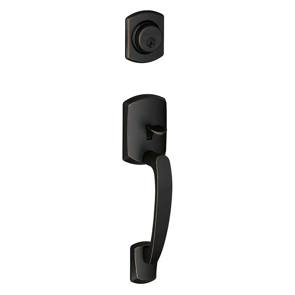 Schlage F58 GRW 716 Greenwich Single Cylinder Exterior Handleset