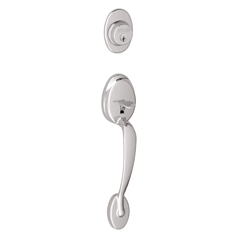 Schlage F58 PLY 625 Plymouth Exterior Handleset with Deadbolt