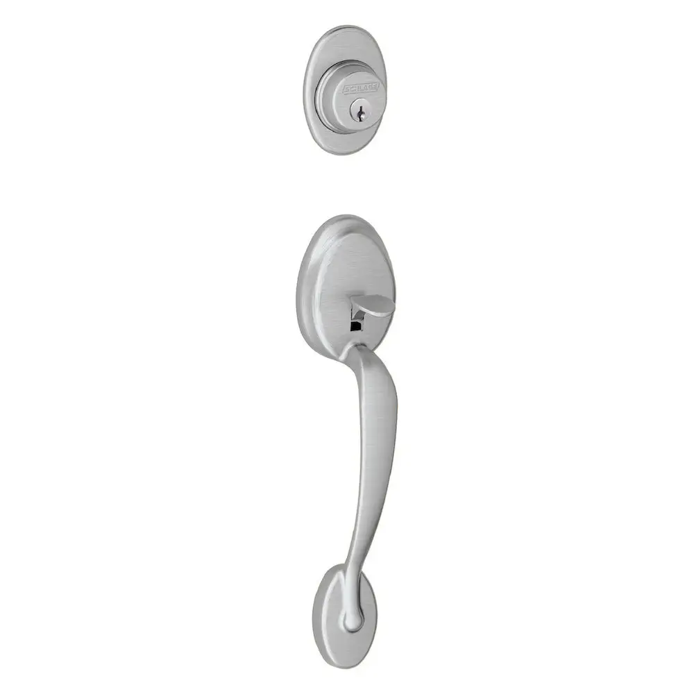 Schlage F58 PLY 626 Plymouth Exterior Handleset with Deadbolt