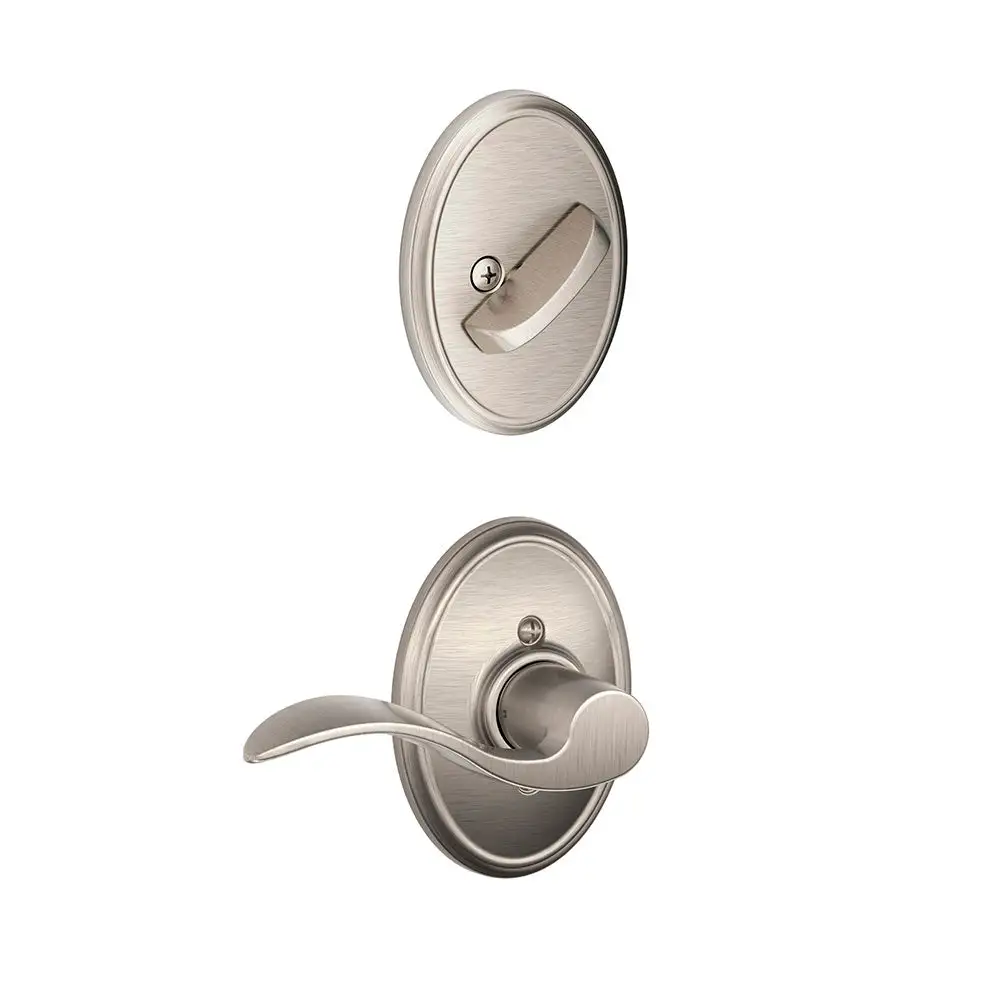 Schlage F59 ACC RH 619 WKF Accent Lever X Wakefield Rose Right Handed Inside Trim For Single Cylinder Handleset