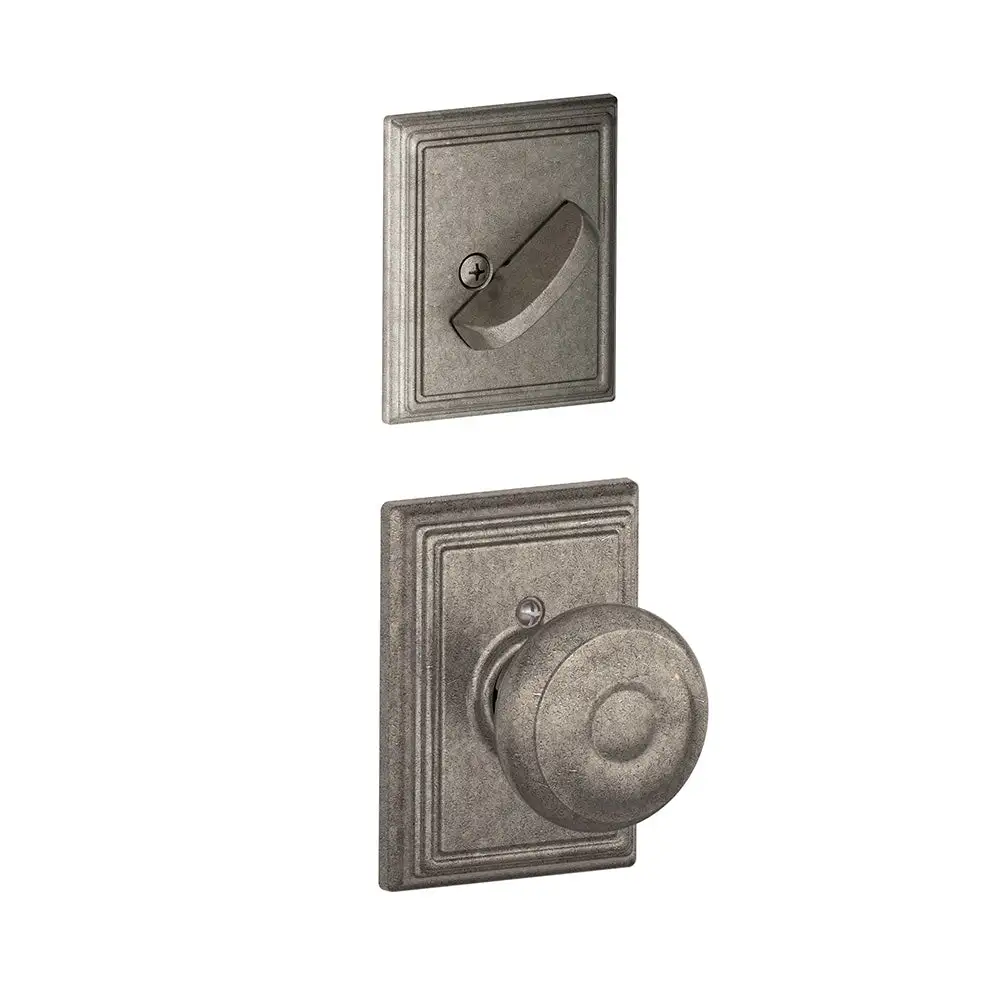 Schlage F59 GEO 621 ADD Georgian Knob x Brookshire Rose Inside Trim