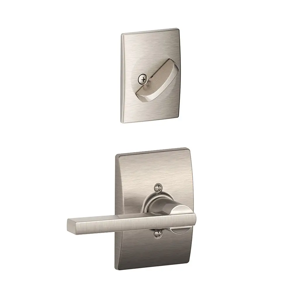 Schlage F59 LAT 619 CEN Latitude Lever X Century Rose Inside Trim For Single Cylinder Handleset