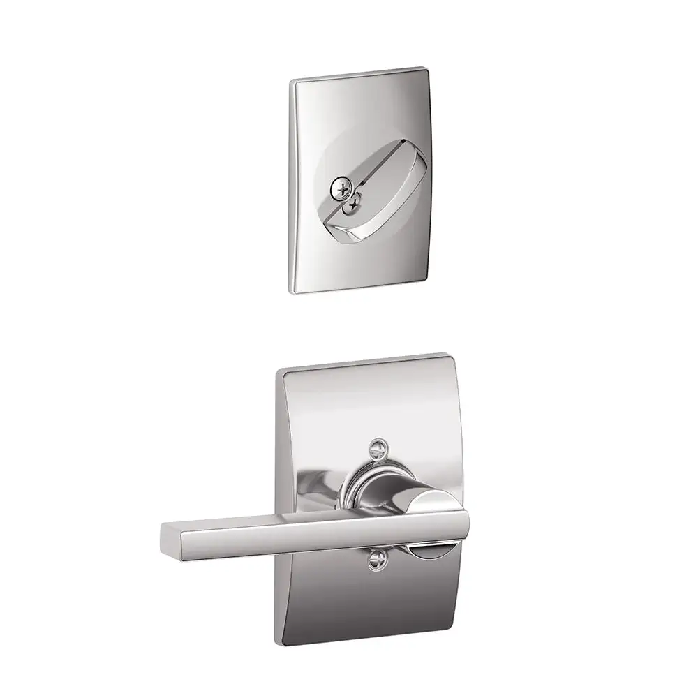 Schlage F59 LAT 625 CEN Latitude Lever X Century Rose Inside Trim For Single Cylinder Handleset