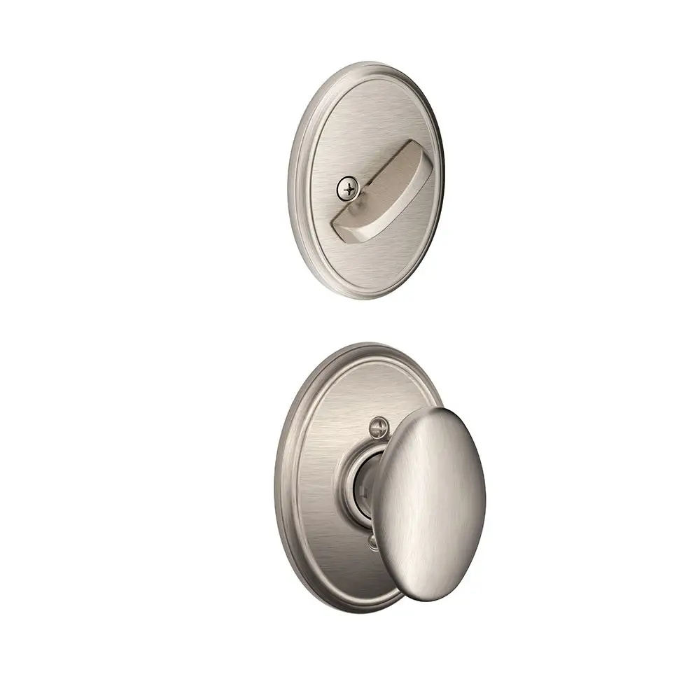 Schlage F59 SIE 619 WKF Siena Knob X Wakefield Rose Inside Trim For Single Cylinder Handleset