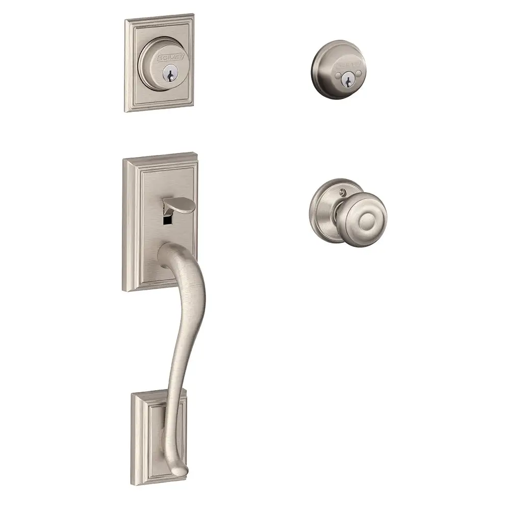 Schlage F62 ADD GEO 619 Addison Double Cylinder Handleset