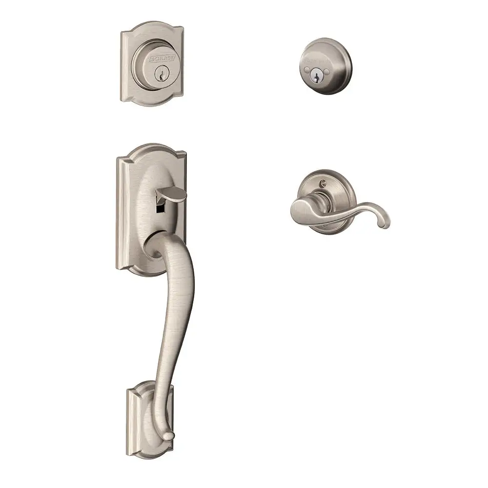 Schlage F62 CAM CLT LH 619 Camelot x Callington Lever Double Cylinder Handleset