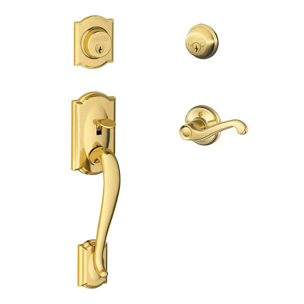 Schlage F62 CAM FLA LH 605 Camelot x Flair Lever Handleset