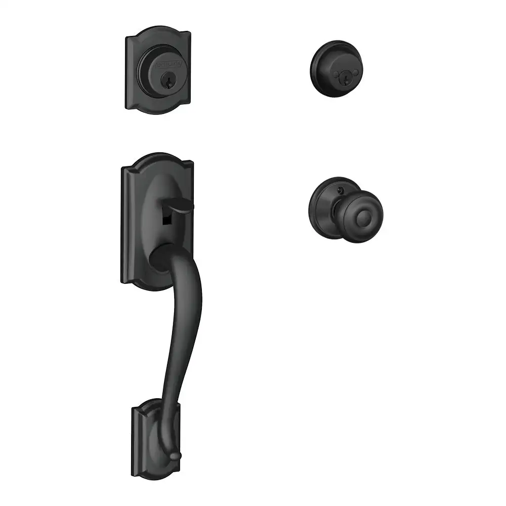 Schlage F62 CAM GEO 622 Camelot Double Cylinder Handleset