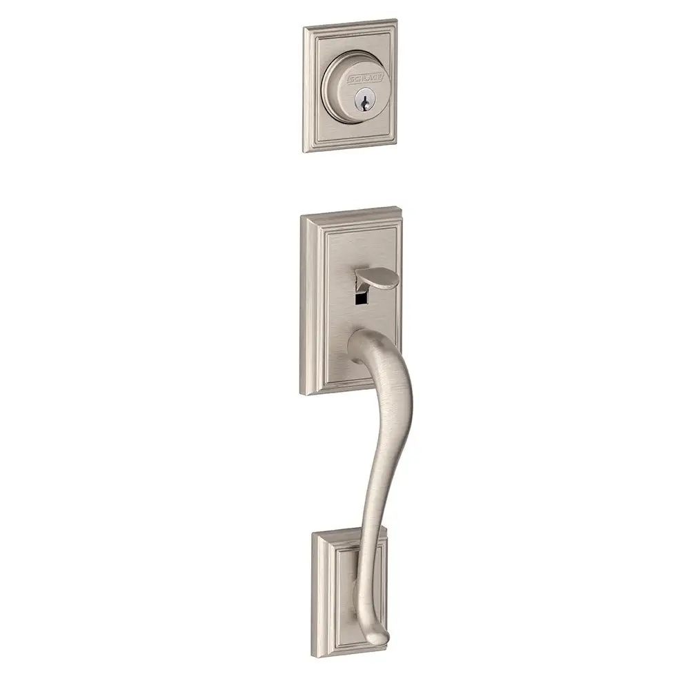 Schlage F92 ADD 619 Addison Dummy Exterior Handleset