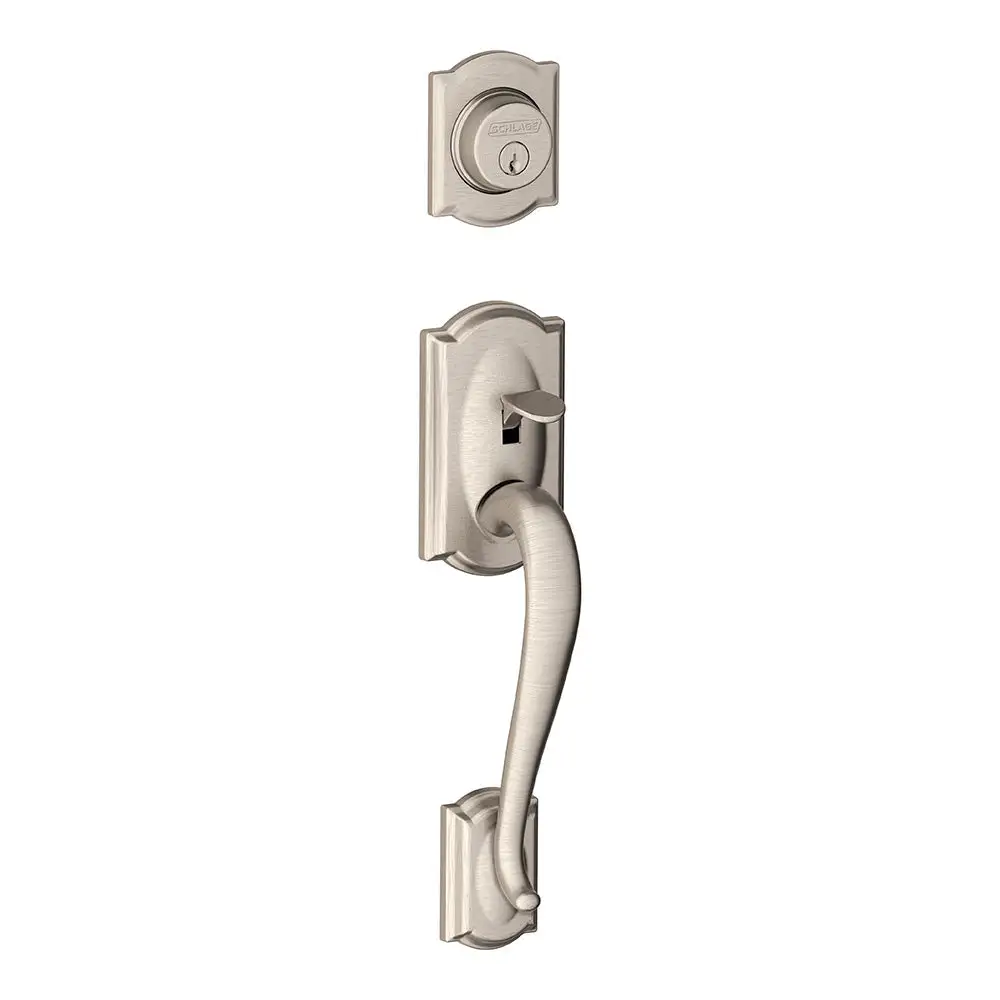 Schlage F92 CAM 619 Camelot Dummy Exterior Handleset