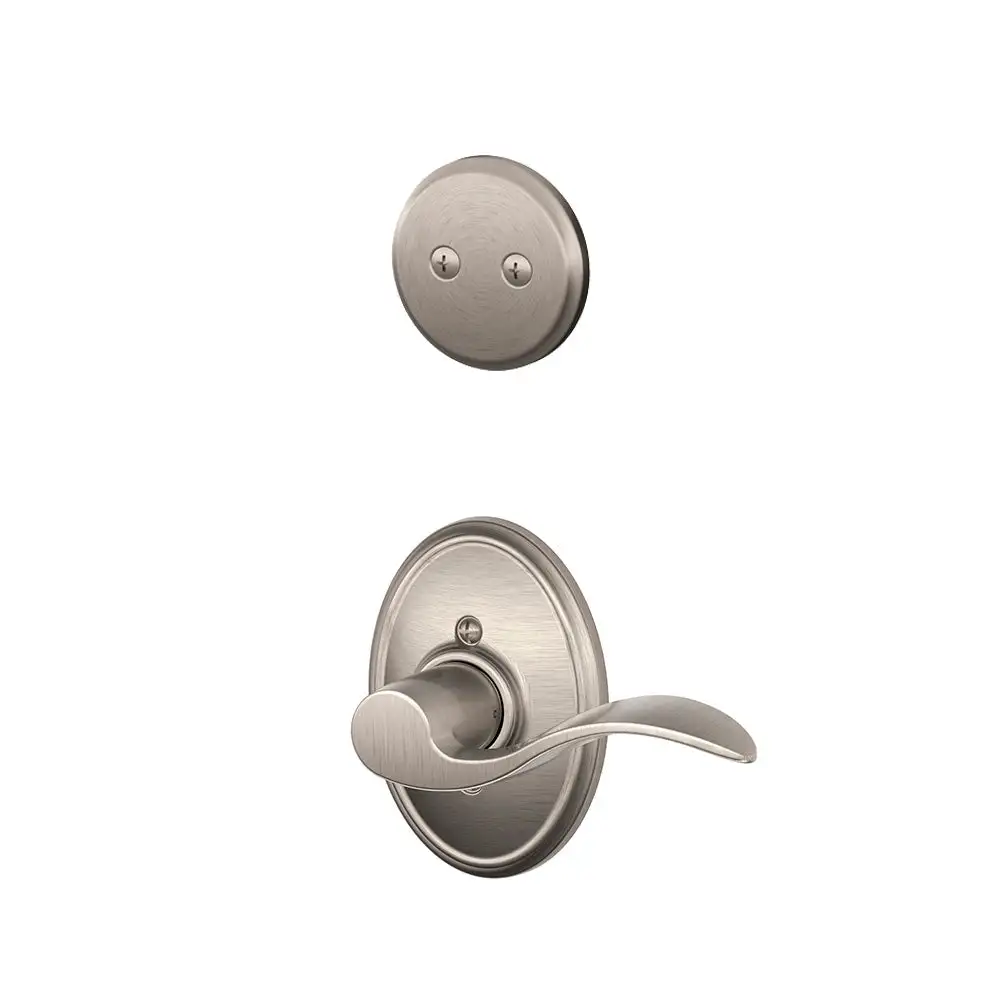 Schlage F94 ACC LH 619 WKF Accent Lever X Wakefield Rose Left Hand Inside Trim For Dummy Handleset