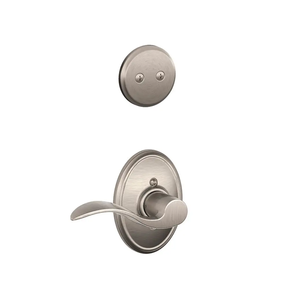 Schlage F94 ACC RH 619 WKF Accent Lever X Wakefield Rose Right Hand Inside Trim For Dummy Handleset