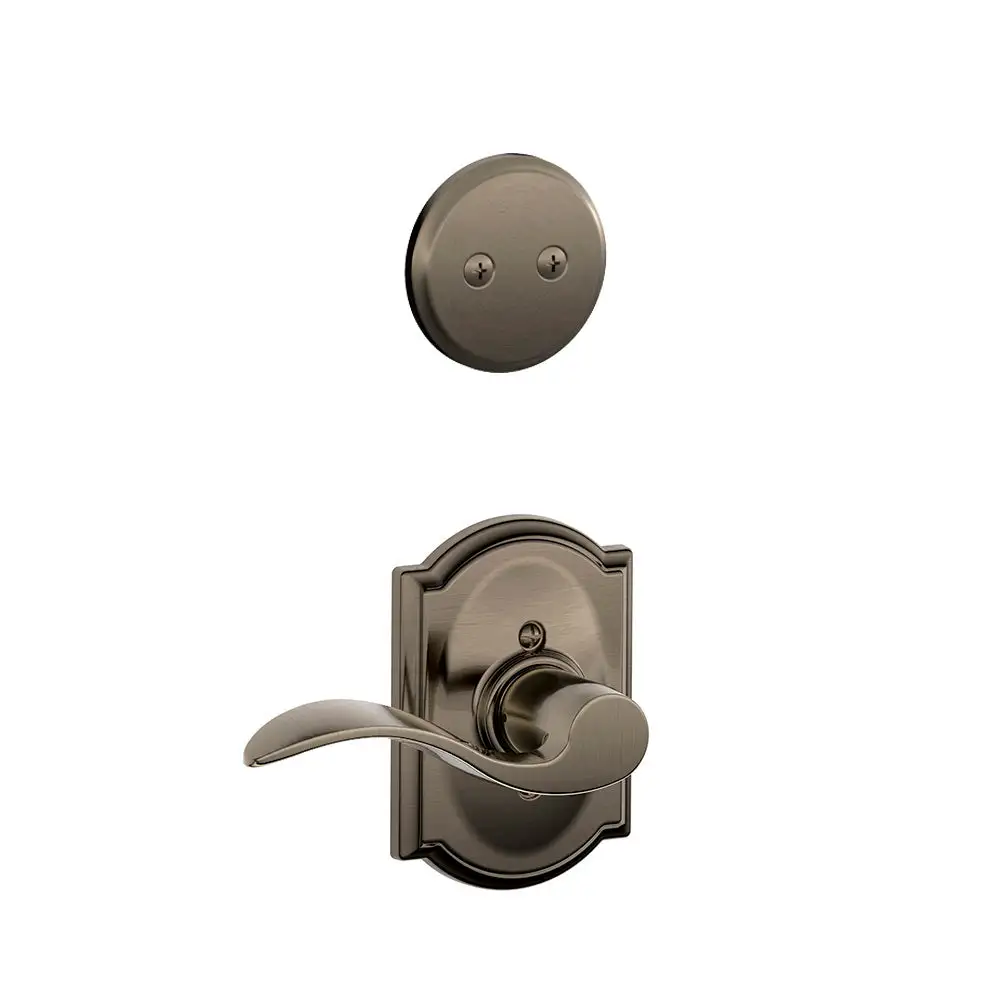 Schlage F94 ACC RH 620 CAM Accent Lever X Camelot Rose Right Hand Inside Trim For Dummy Handleset