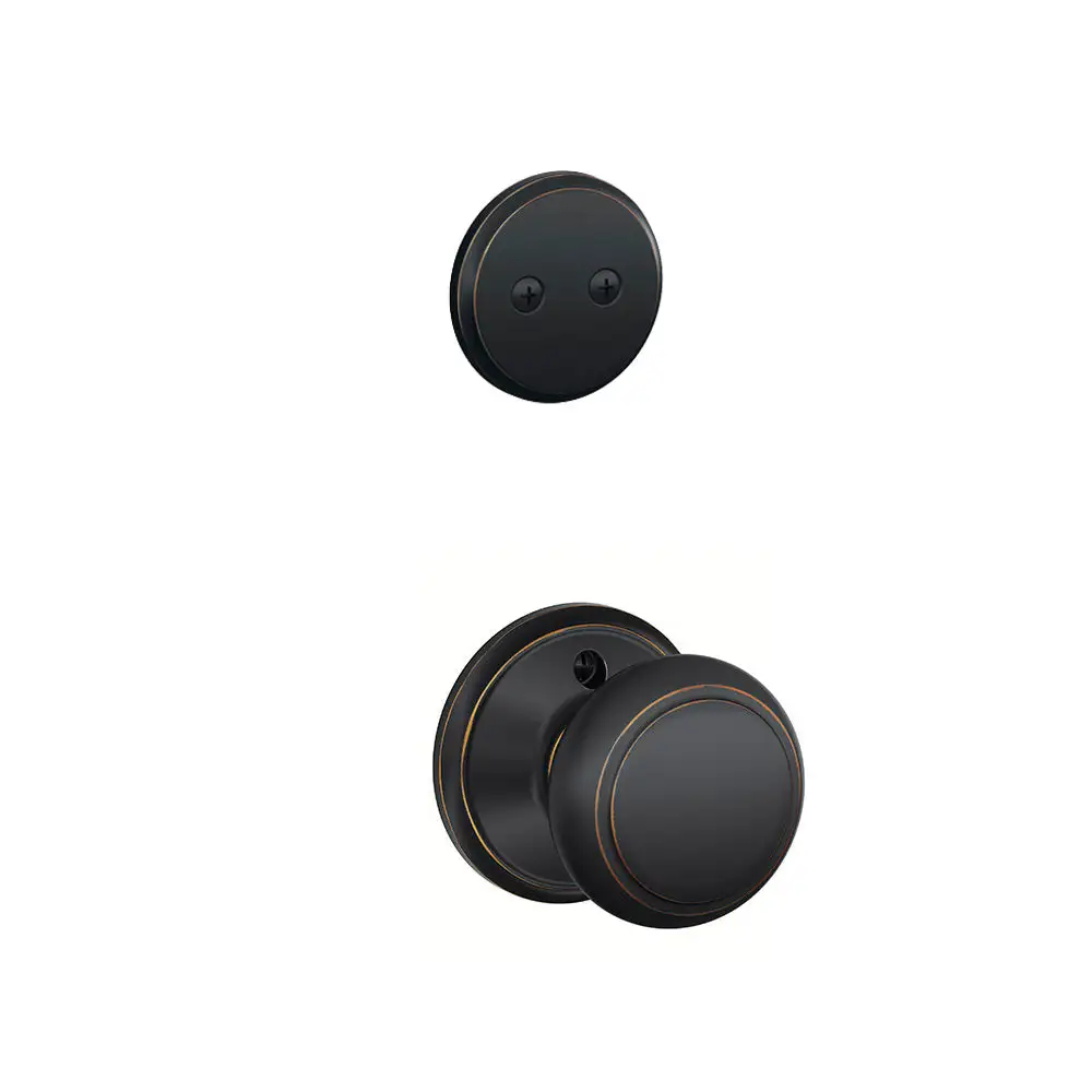 Schlage F94 AND 716 Andover Interior Knob And Dummy Trim