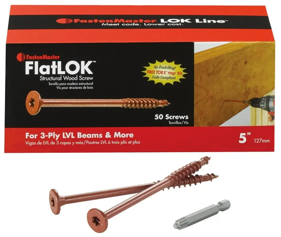 FastenMaster FMFL005-50 FlatLok Structural Wood Screws