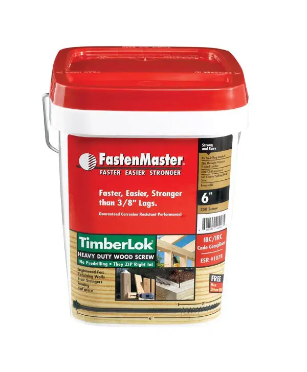 Fastenmaster FMTLOK06-250 Timberlok Wood Screw 6"