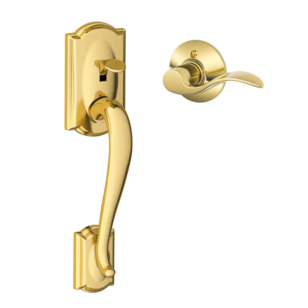 Schlage FE285 CAM ACC LH 505 Camelot Front Entry Handle Accent With Left-Handed Interior Lever