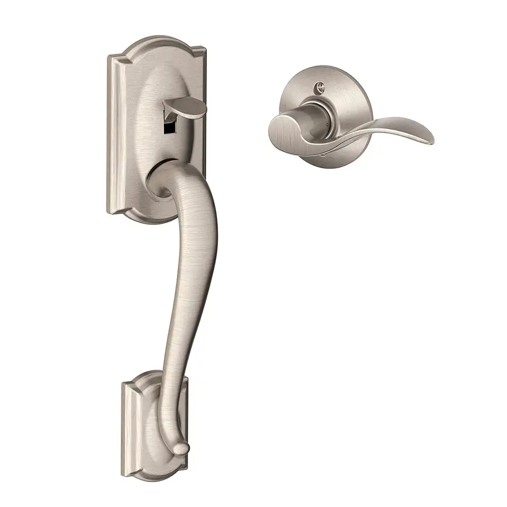 Schlage FE285 CAM ACC LH 619 Camelot Front Entry Handle Accent Left-Handed Interior Lever