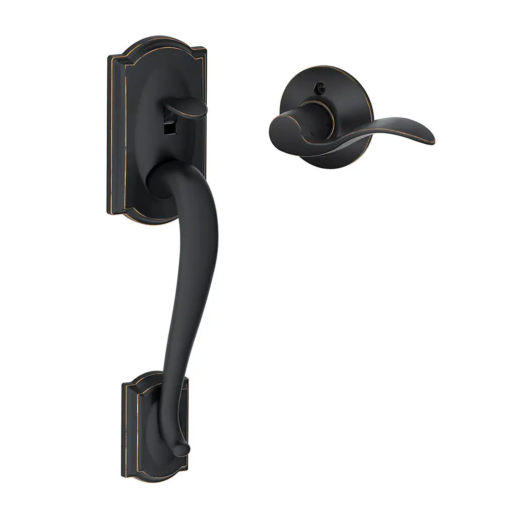 Schlage FE285 CAM ACC LH 716 Camelot Front Entry Handle Accent Left-Handed Interior Lever