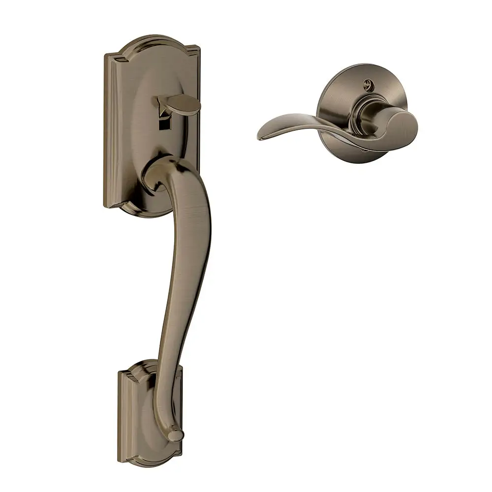 Schlage FE285 CAM ACC RH 620 Camelot Trim Lower Half Front Entry Handleset with Accent Right Hand Lever