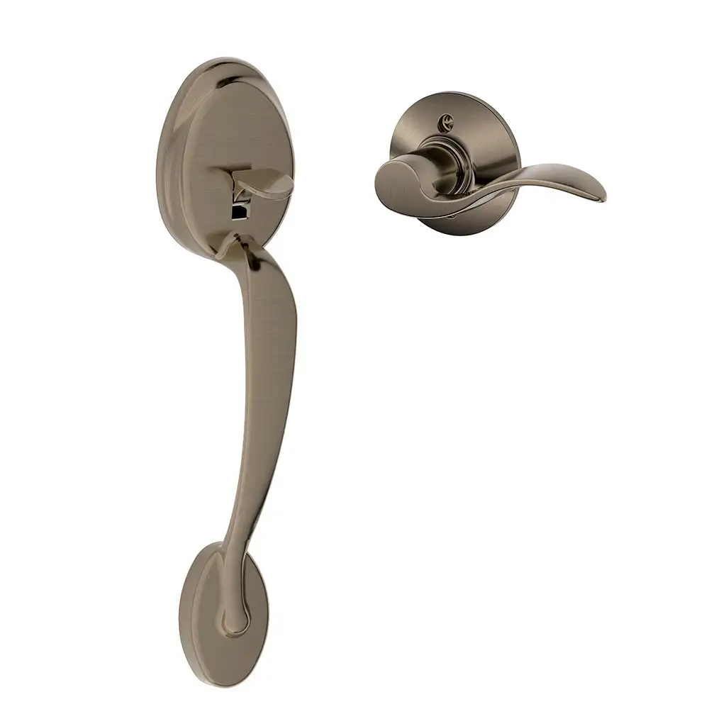 Schlage FE285 PLY ACC LH 620 Plymouth Trim Lower Half Front Entry Handleset with Accent Left Hand Lever