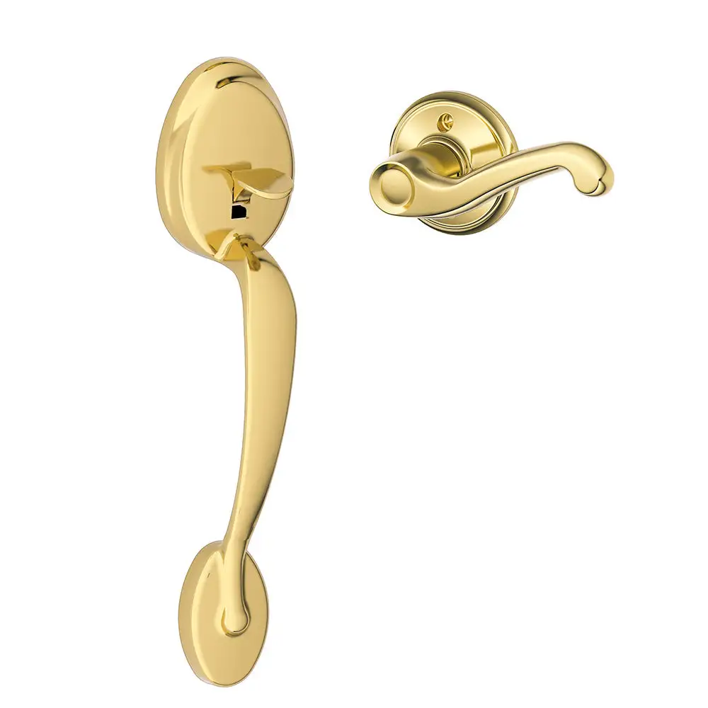 Schlage FE285 PLY FLA LH 505 Plymouth Front Entry Handle with Flair Left-Handed Interior Lever