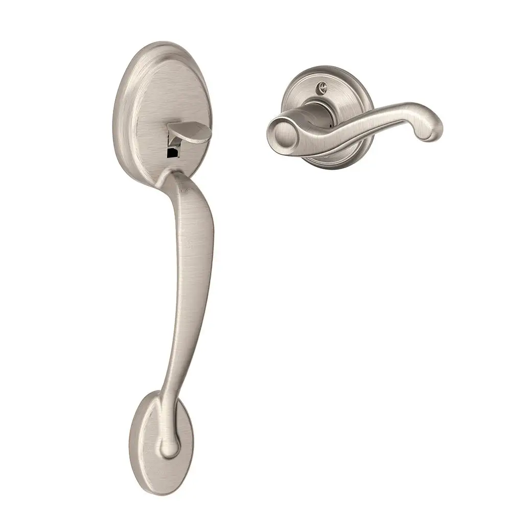 Schlage FE285 PLY FLA LH 619 Plymouth Front Entry Handle with Flair Left-Handed Interior Lever