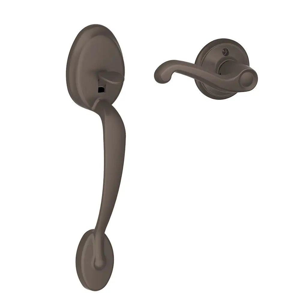 Schlage FE285 PLY FLA RH 613 Plymouth Trim Lower Half Front Entry Handleset with Flair Right Hand Lever