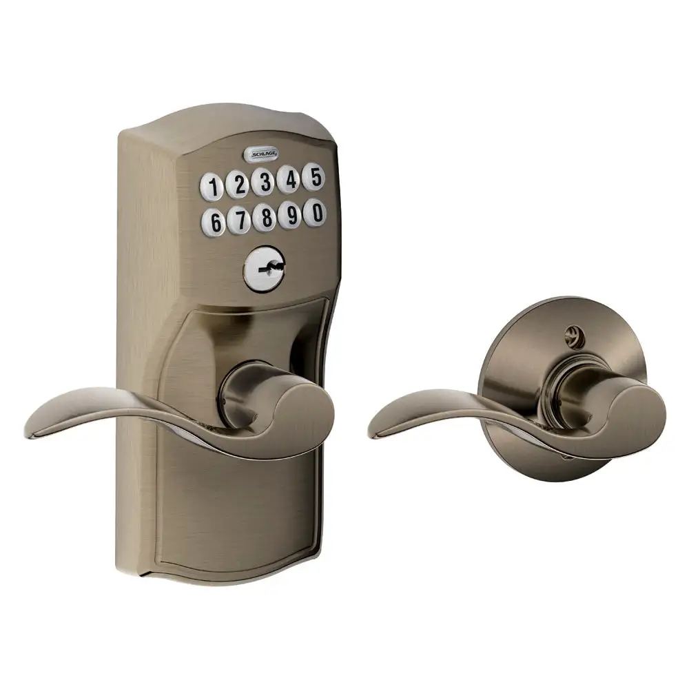 Schlage FE575 CAM ACC 620 Camelot Keypad Entry with Auto-Lock and Accent Levers