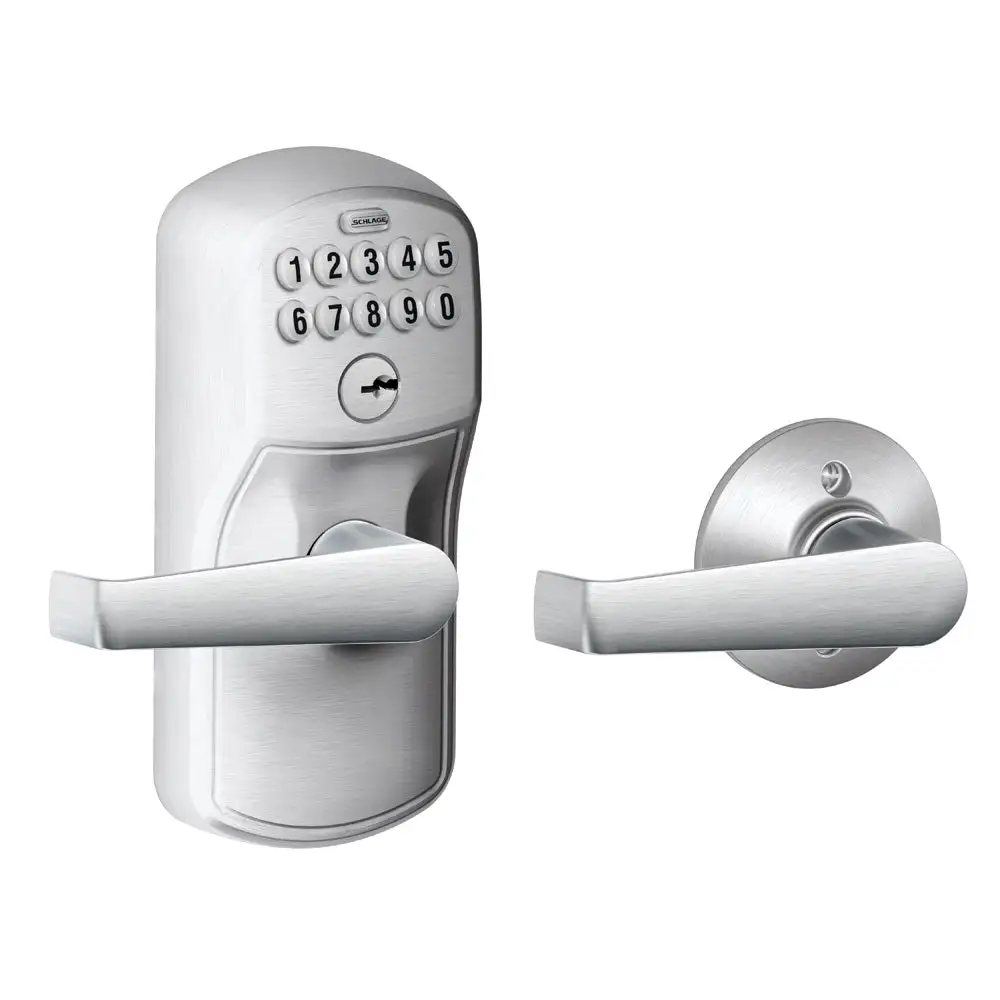 Schlage FE575 PLY ELA 626 Plymouth Keypad Entry with Auto-Lock and Elan Lever