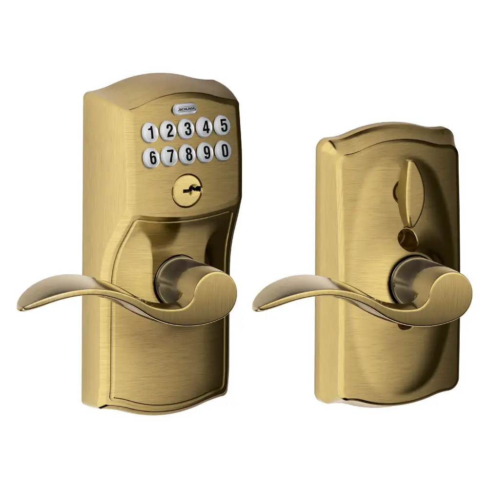 Schlage FE595 CAM ACC 609 Camelot Keypad Entry with Flex-Lock and Accent Levers