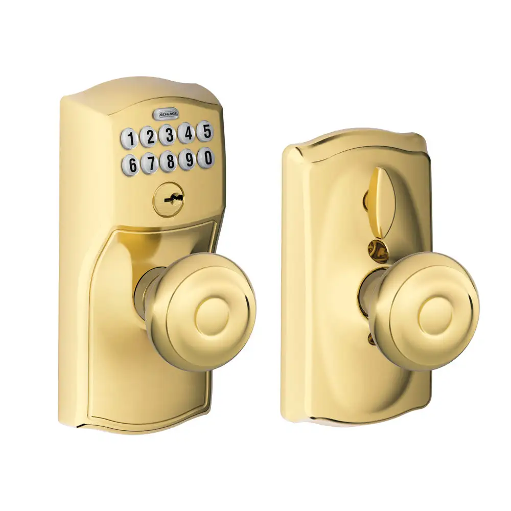 Schlage FE595 CAM GEO 505 Camelot eypad Entry with Flex-Lock and Georgian Style Knobs