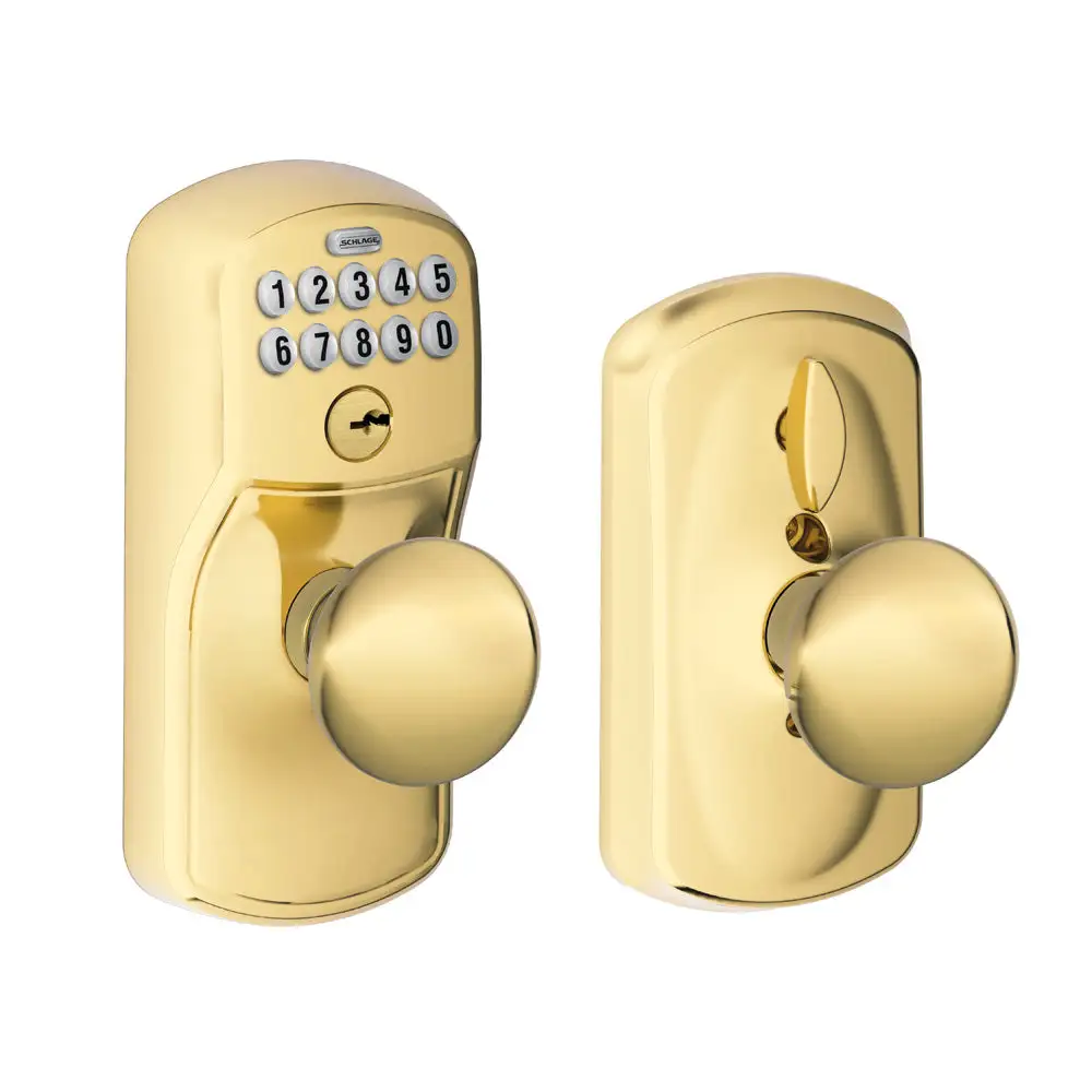 Schlage FE595 PLY PLY 505 Plymouth eypad Entry with Flex-Lock and Plymouth Style Knobs