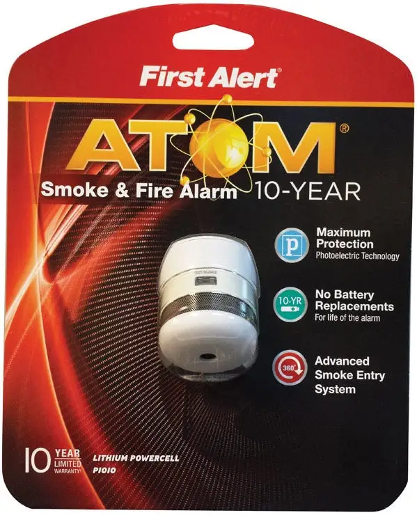 First Alert P1010 Micro Design 10YR Photoelectric Smoke Alarm