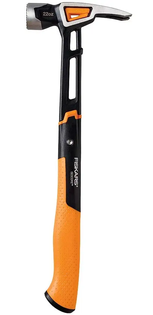 Fiskars 750241-1001 IsoCore Milled-face Framing Hammer