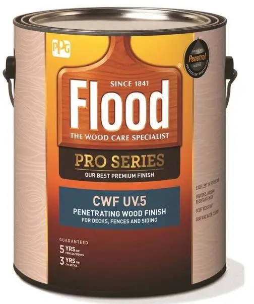 Flood FLD566-01 CWF-UV5 Pro-Series Premium Penetrating Wood Finish