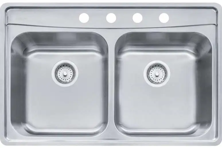 Franke EVDCG904-18 Evolution Double Bowl Kitchen Sink