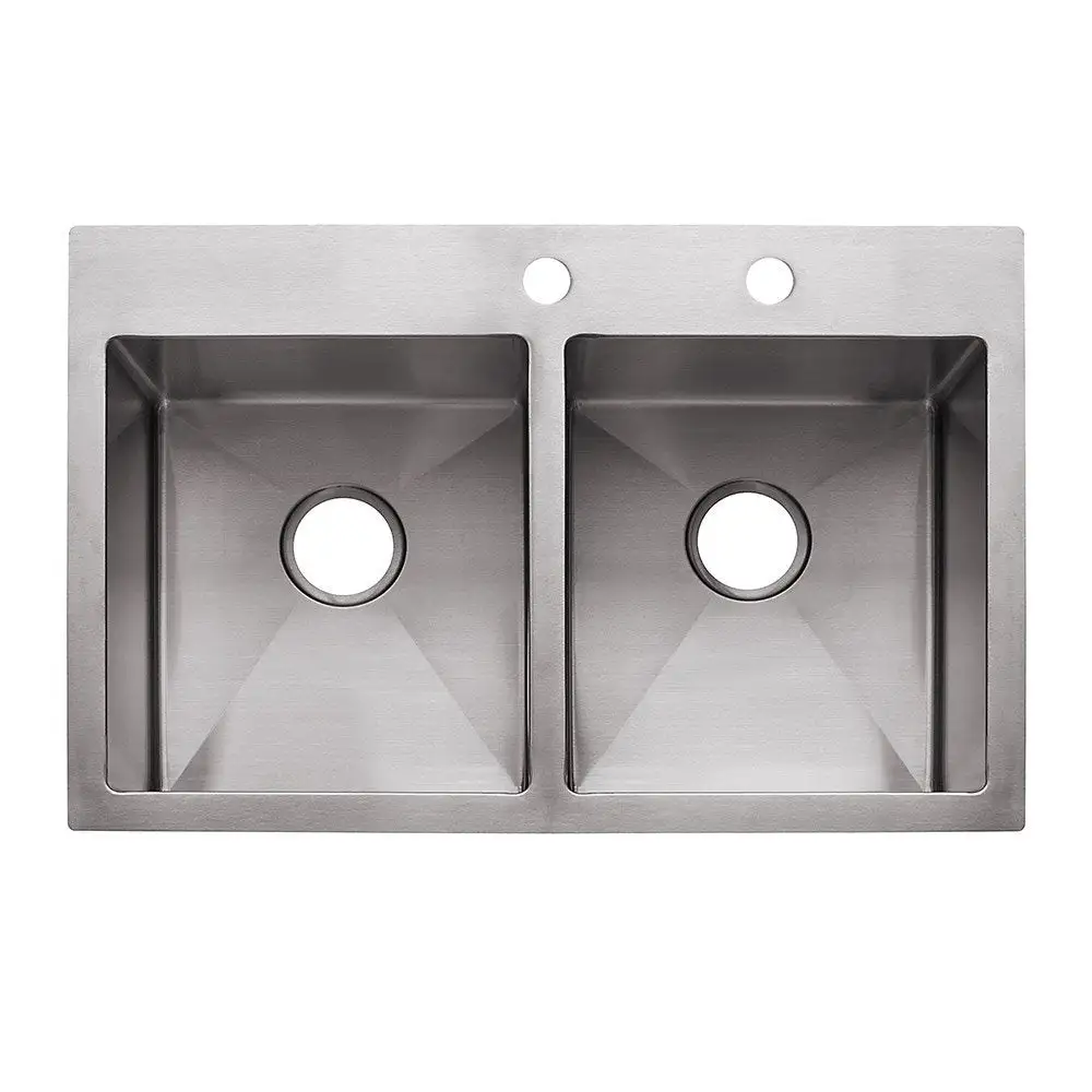 Franke HF3322-2 Double Bowl Sink Dual Mount