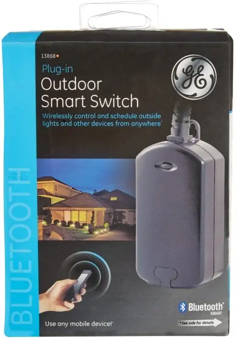 GE 13868 Bluetooth Outdoor Smart Switch Timer