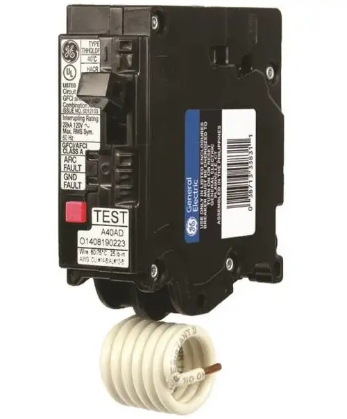 GE THQL1120DFP Single-Pole Dual Function Arc Fault/Gfci Breaker