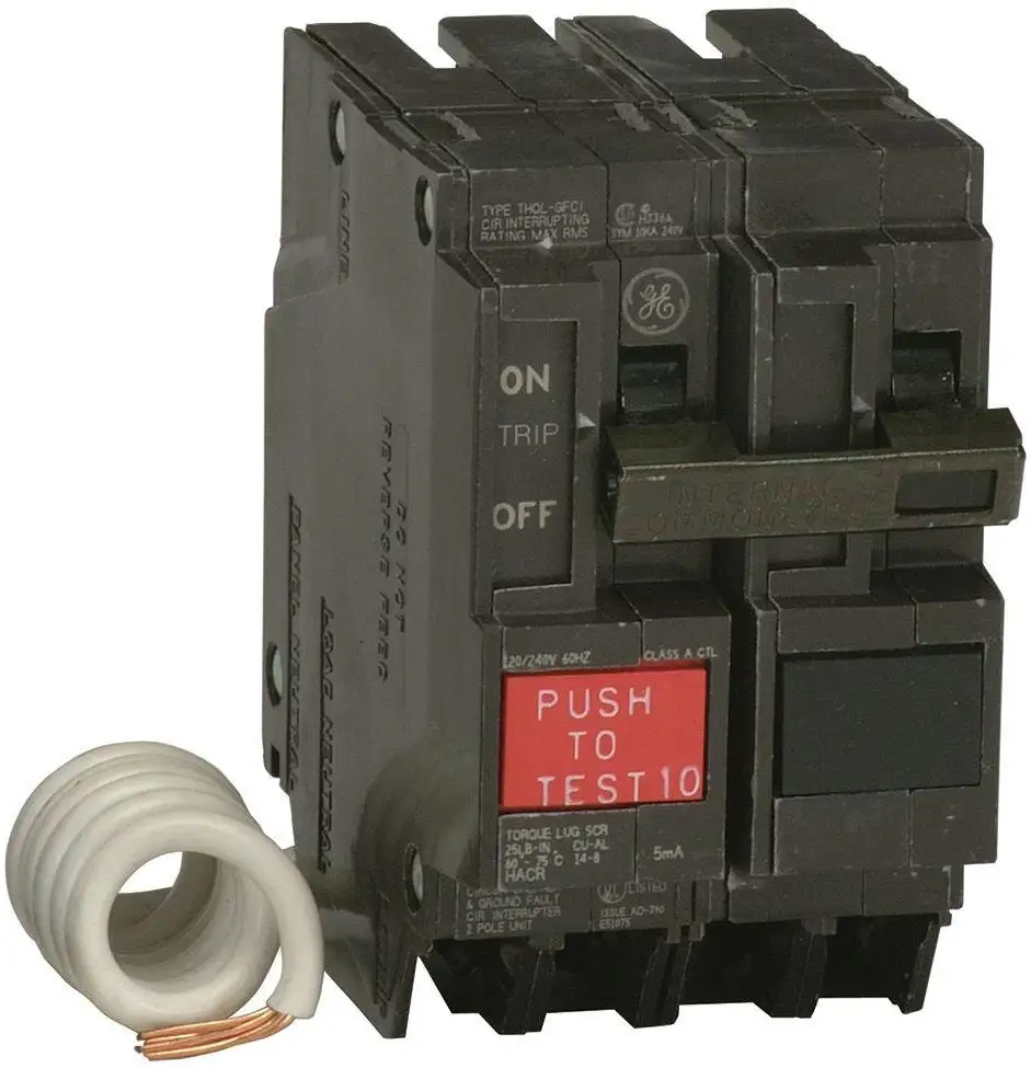 GE THQL2120GFTP Double Pole Circuit Breaker