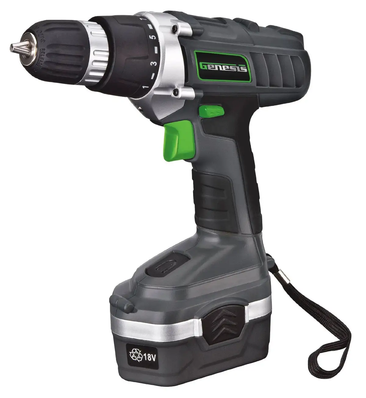 Genesis GCD18BK Cordless Drill/Driver Kit