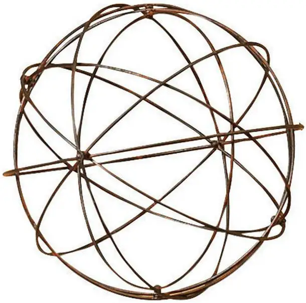 Gerson 1750290AH-M Metal Sphere Sculpture